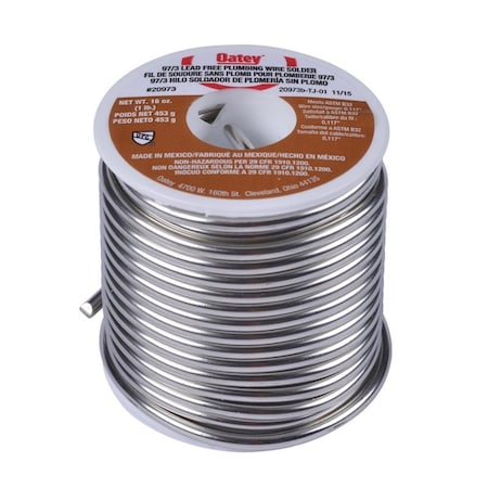 Oatey PLUMBNG WIRE SOLDER 97/3 20973